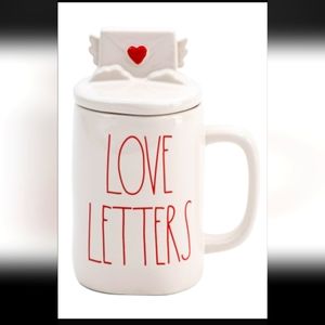 Rae Dunn Love Letters Mug with lid 💌